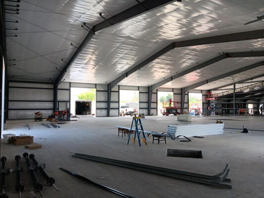 Prefab and Application Fields Steel Structure Warehouse with Customized Color