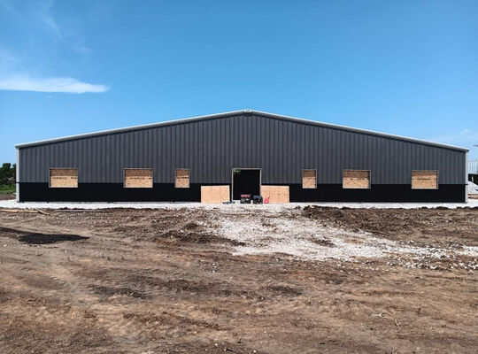 Customized Steel Structure Warehouse with Ball Blasting and Tekla Structures Xsteel V12.0.etc Design