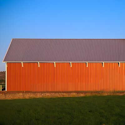 Metal Prefab Livestock Barns Customized Size Farmhouse Steel Building Earthquake Resistant