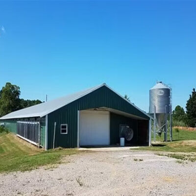Safety Lightweight Steel Frame Chicken Coop Customized For Poultry Farming