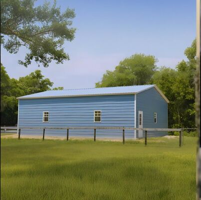 Contemporary Steel Structure Warehouse Commercial Steel Building Workshop Garage