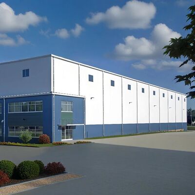 Prefabricated Steel Frame Workshop Buildings , Modern Steel Structure Plant