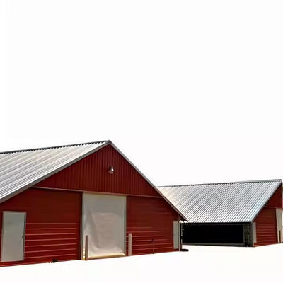 Industrial Steel Structure Shed , Light Frame Steel Houses Easy Installation