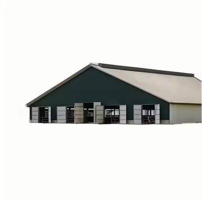 Q235 Q345 Steel Structure Cow Shed Temporary Prefab Metal Storage Sheds
