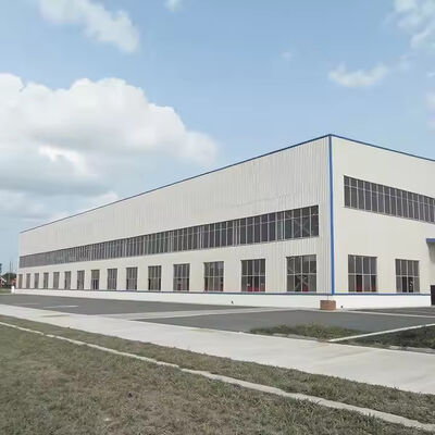 Prefabricated Multi Storey Building , Industrial Steel Frame Warehouse Construction