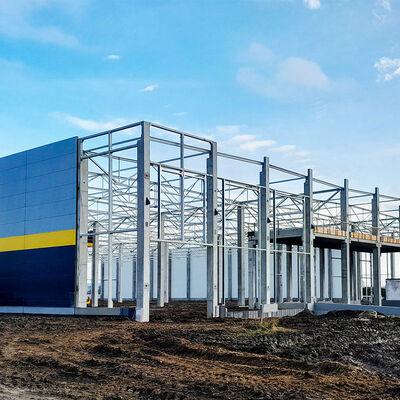 Modern Commercial Metal Building Customized Factory Steel Structure Construction