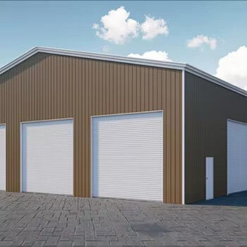 Hurricane Proof Prefabricated Steel Buildings Easy Installation Steel Shed Workshop