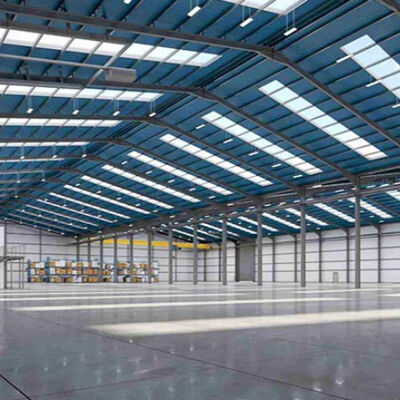 Hurricane Proof Prefabricated Steel Buildings Easy Installation Steel Shed Workshop