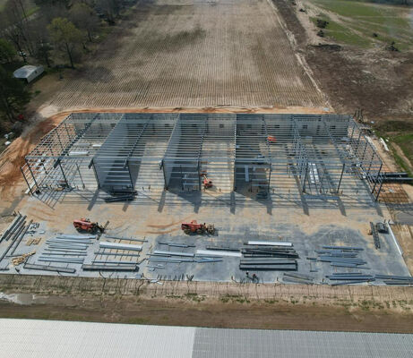 Customized Innovative Steel Buildings Workshop , Two Storey Steel Frame Building