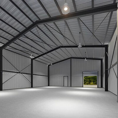 Industrial Metal Structure Warehouse Lightweight Steel Construction Warehouse