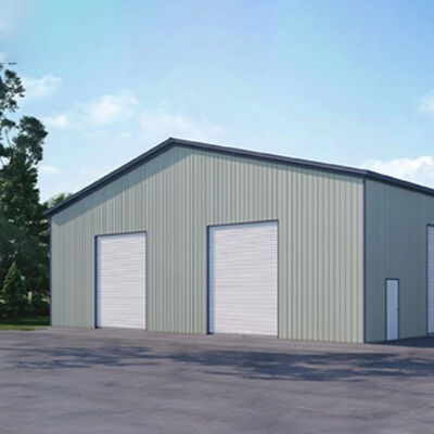 Modern Prefab Commercial Buildings , Lightweight Steel Frame Construction Factory