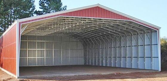 Prefabricated Steel Structure Warehouse For Workshop / Poultry House