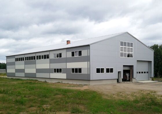 Prefabricated Steel Structure Warehouse For Workshop / Poultry House