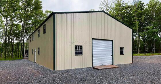 Prefabricated Steel Structure Warehouse For Workshop / Poultry House