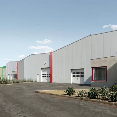 High Strength Industrial Steel Building Construction Lightweight Steel Frame Multi Storey Construction