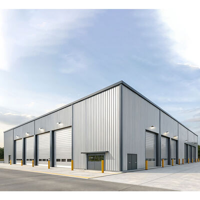 Strong Portal Frame Steel Structure Construction , Lightweight Steel Frame Construction