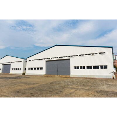 Industrial Light Steel Structure Workshop , Prefabricated Metal Buildings Workshop
