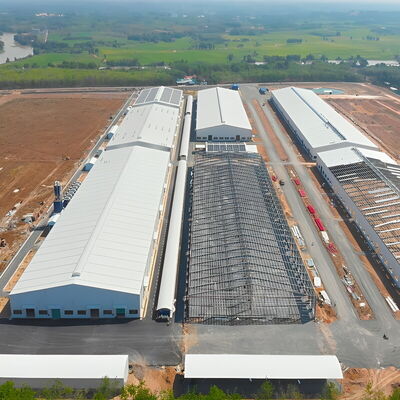 Erecting Steel Frame Building Customized Steel Structural Workshop