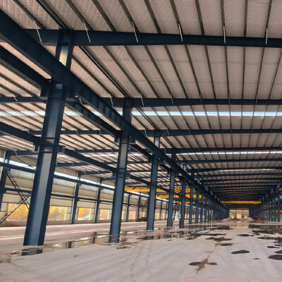 Sliding Door Steel Warehouse Construction for Red Warehouse and Storage