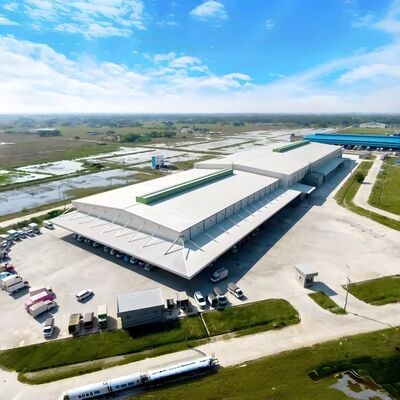 Prefabricated Steel Building Q235 Q355B Steel Frame 4m To 15m Height Range For On-Site Assembly