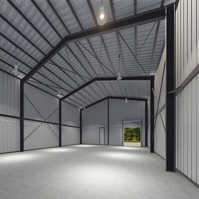 Fireproof Prefabricated Steel Structure Warehouse Made from High-Quality Steel for Industrial Use