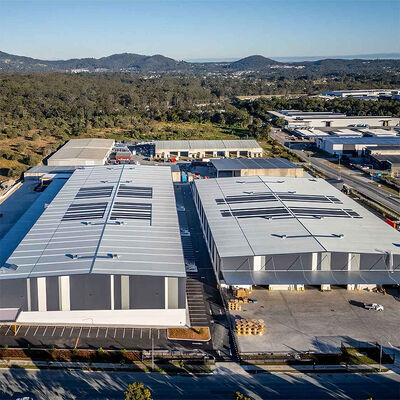 Modern Steel Structure Workshop with 50 Years Warranty Energy Efficient Design and Wind Load Resistance