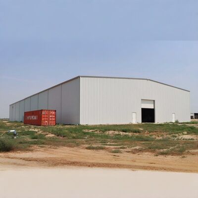 Prefabricated Steel Structure Warehouse with 50 Years Lifespan Customized Sizes and Sandwich Panels