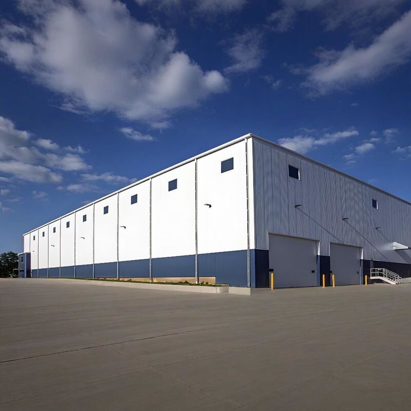 High Rise Modular Steel Frame Construction Factory , Modern Steel Multi Storey Structure Plant