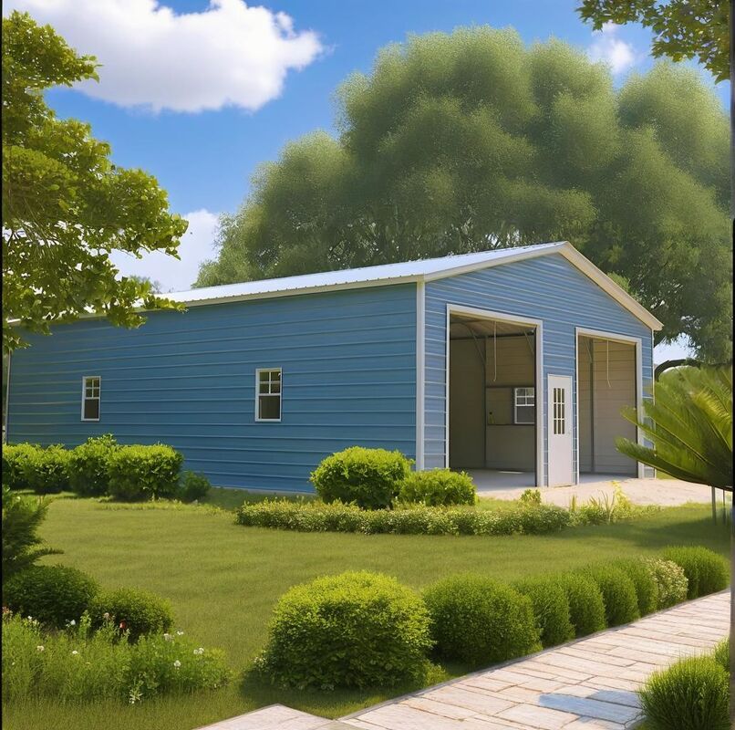 Contemporary Steel Structure Warehouse Commercial Steel Building Workshop Garage