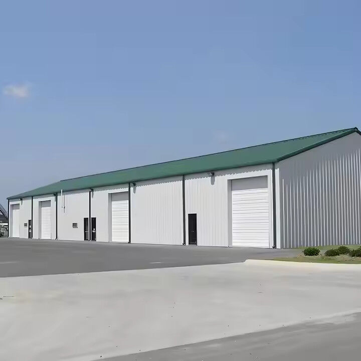 Lanjing Prefabricated Commercial Steel Buildings , Steel Frame Metal Buildings