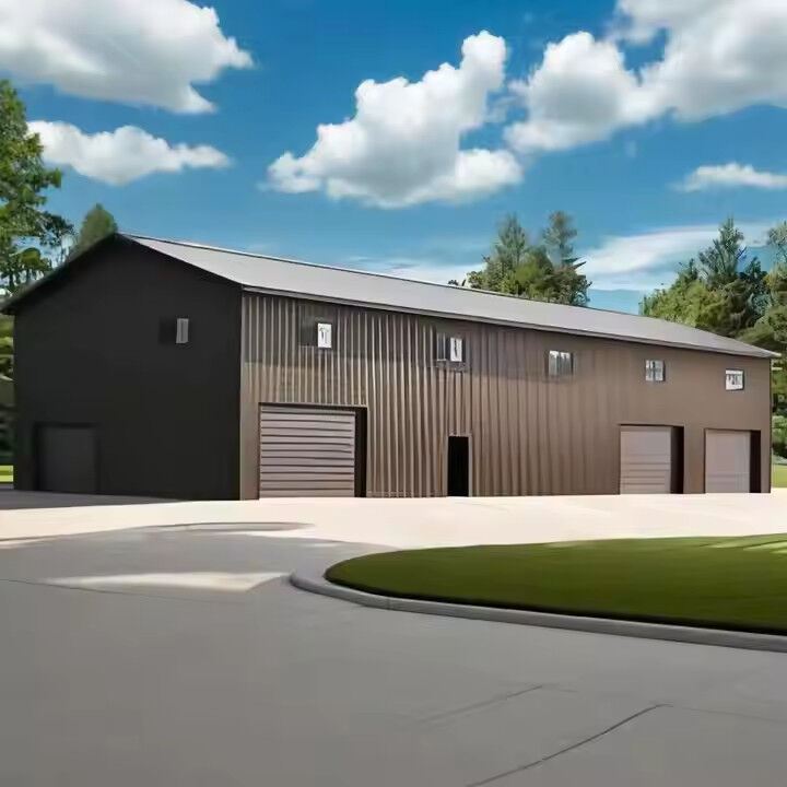 Prefabricated Steel Structures Building Hurricane Proof Large Span Steel Structure Workshop