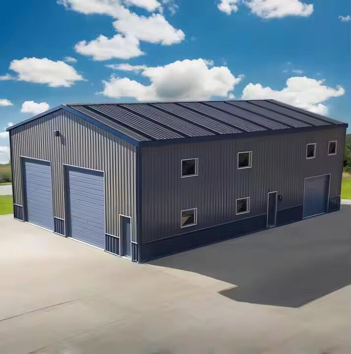 Prefabricated Steel Structures Building Hurricane Proof Large Span Steel Structure Workshop