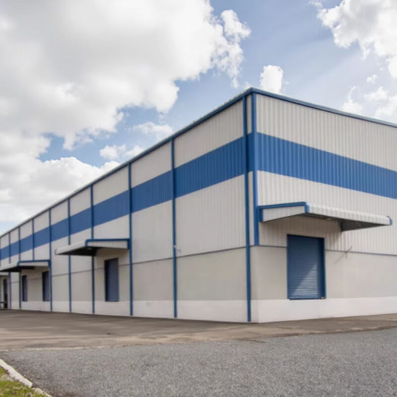 Strong Steel Structure Workshop Commercial Metal Building Construction Steel Structure