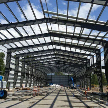 Contemporary Workshop Steel Structure Prefabricated Wide Span Steel Buildings Construction