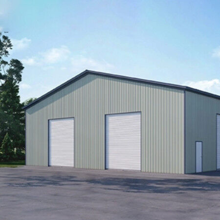 Modern Prefab Commercial Buildings , Lightweight Steel Frame Construction Factory