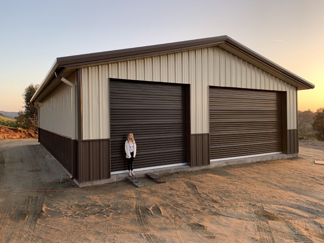 Prefabricated Steel Structure Building Horse Riding Designs Metal Warehouse Shed