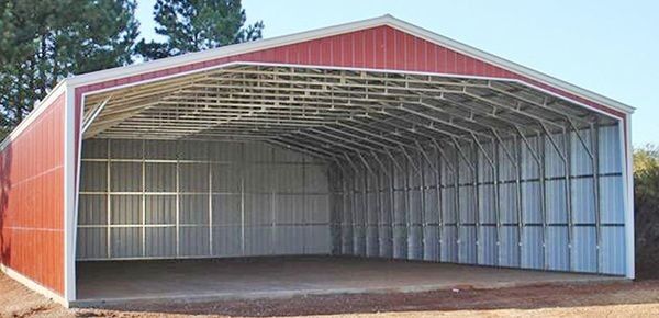 Prefabricated Steel Structure Warehouse For Workshop / Poultry House