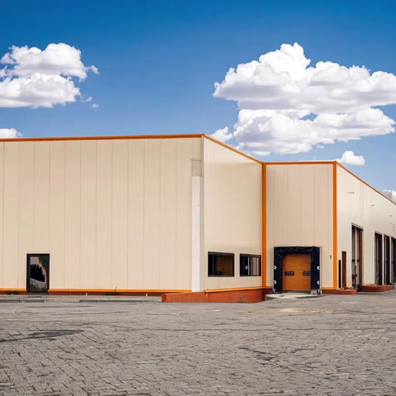 Portal Frame Steel Structure Warehouse , Prefabricated Metal Warehouse Buildings