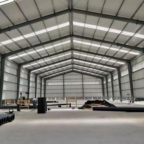 Clear Span Metal Buildings Workshop , Customized Light Steel Frame Commercial Building