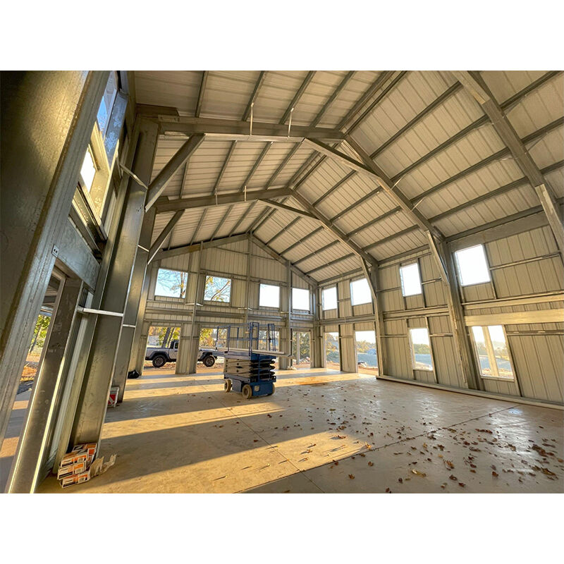 Strong Portal Frame Steel Structure Construction , Lightweight Steel Frame Construction