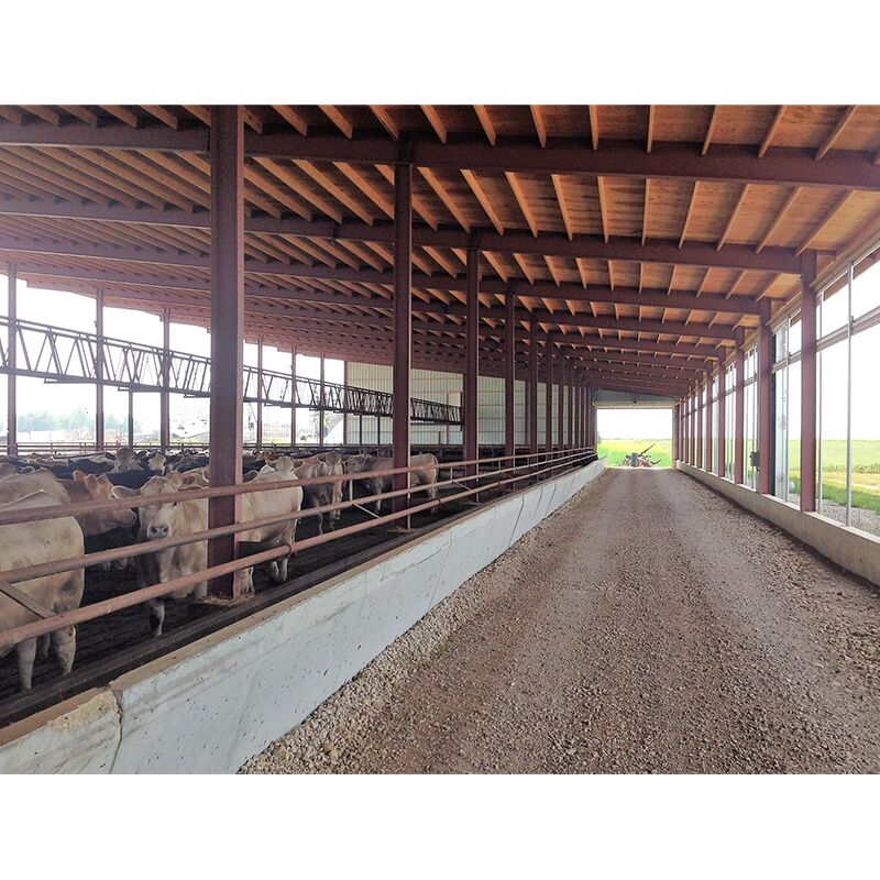 Corrosion Resistant Prefabricated Steel Shed Construction , Steel Farm Equipment Storage Shed