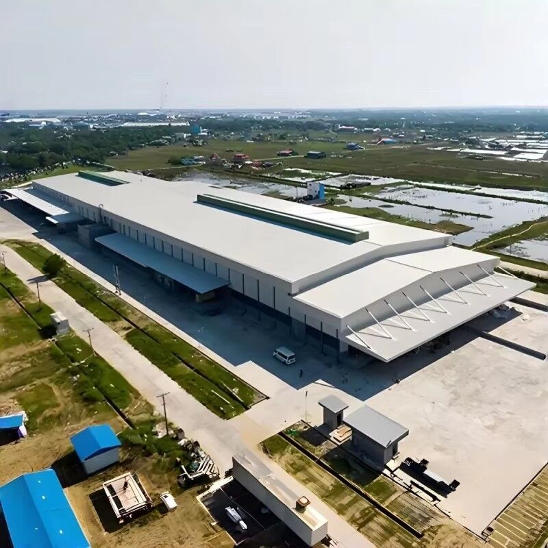 Prefabricated Steel Building Q235 Q355B Steel Frame 4m To 15m Height Range For On-Site Assembly