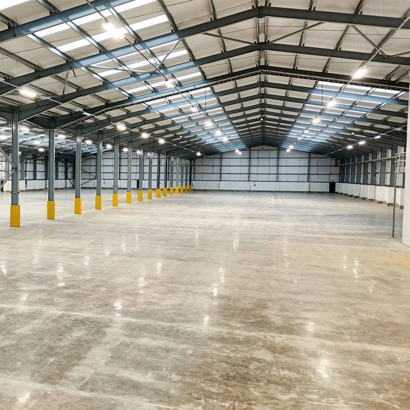 Modern Steel Structure Workshop with 50 Years Warranty Energy Efficient Design and Wind Load Resistance