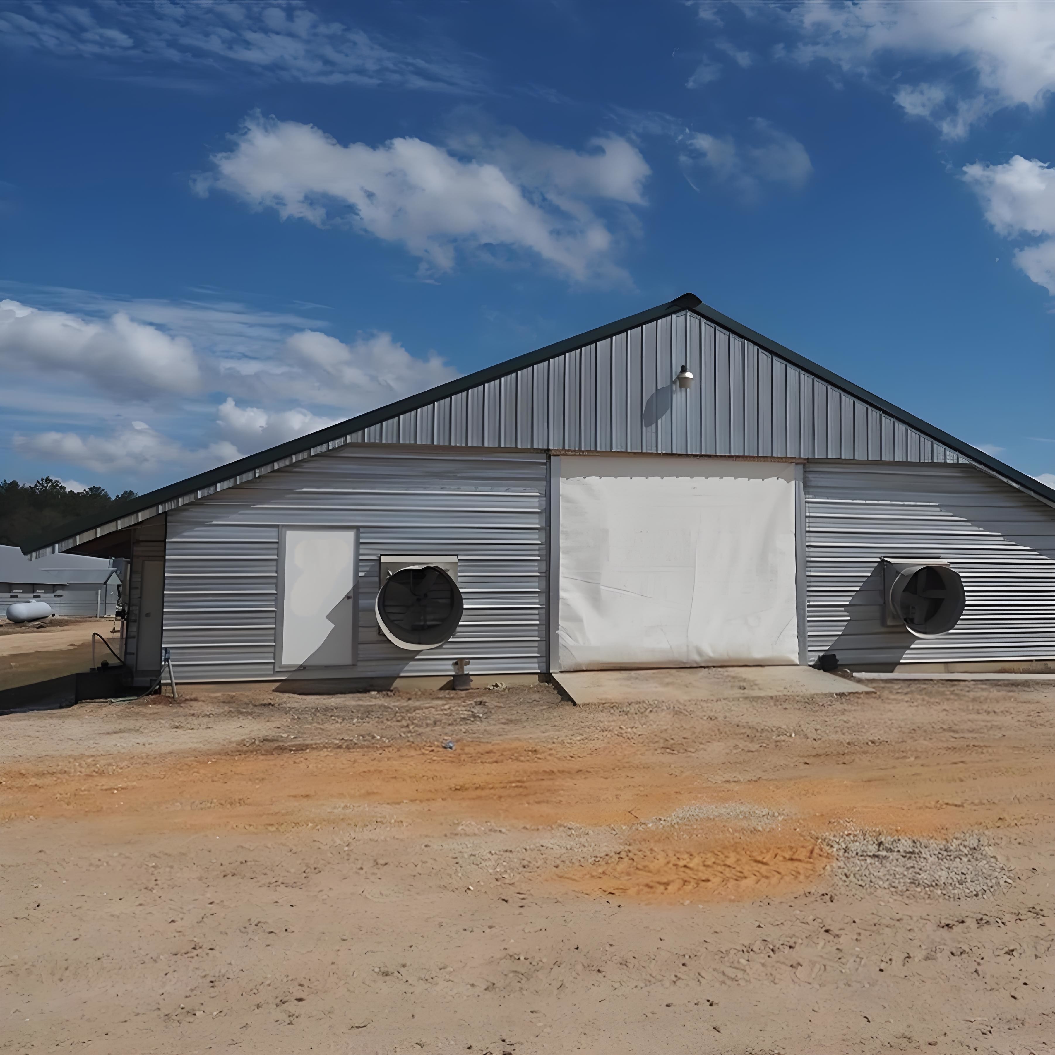 Light Steel Structure Shed Construction Customized Steel Broiler Poultry House