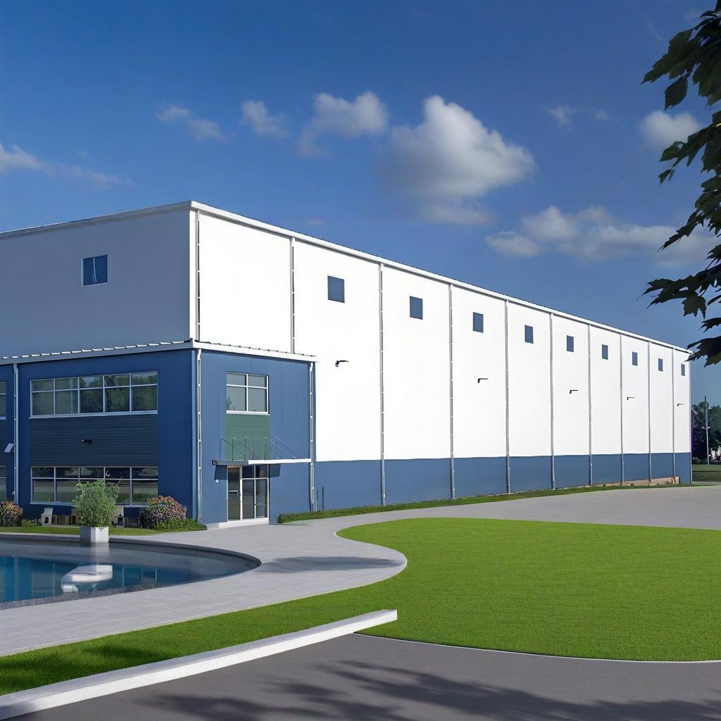 High Rise Modular Steel Frame Construction Factory , Modern Steel Multi Storey Structure Plant