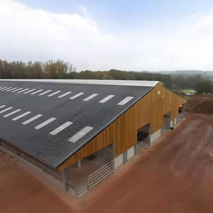 Temporary Prefabricated Steel Farm Storage Buildings Size Customized