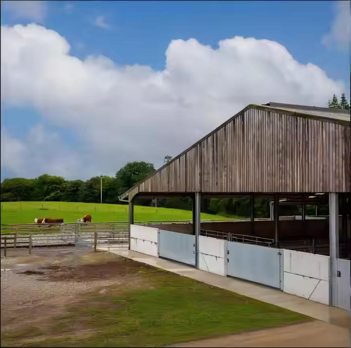 Temporary Prefabricated Steel Farm Storage Buildings Size Customized