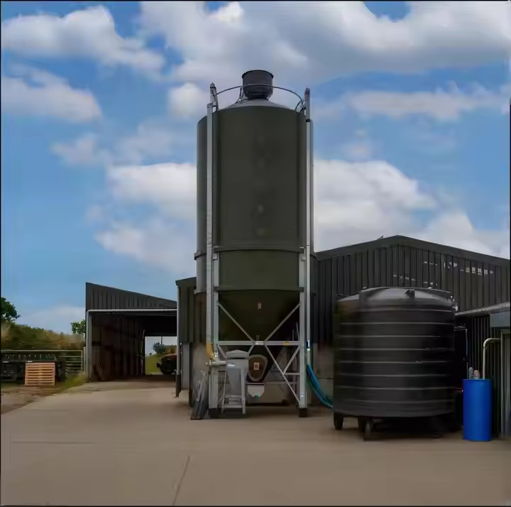 Farmhouse Style Steel Structure Cow Shed Prefabricated Temporary Storage Buildings