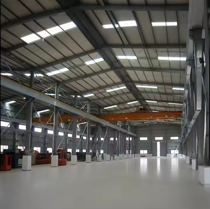 Large Span Steel Structure Workshop Lightweight Prefabricated Industrial Buildings