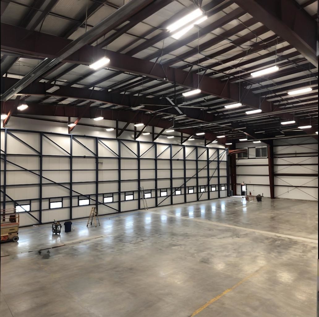 Prefabricated Multi Storey Building , Industrial Steel Frame Warehouse Construction